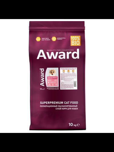 AWARD (Авард) Healthy growth, сухой корм для котят, Индейка с курицей, 10 кг