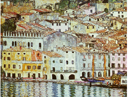 Купить греющую картину с фото репродукции Густава Климта Мальчезине на Гардском озере