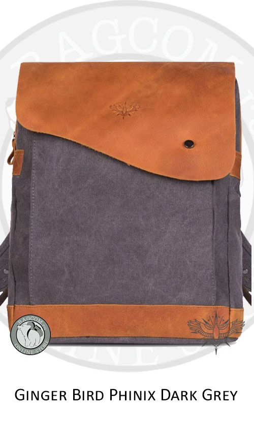 Ginger Bird Parker Dark Grey крафтовый рюкзак