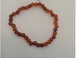 Браслет шары  янтарь