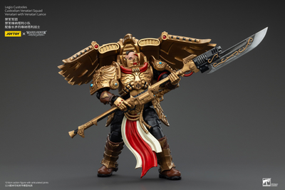 Легио Кустодес - Кустодий-венатар (Warhammer Horus Heresy) - КОЛЛЕКЦИОННАЯ ФИГУРКА 1/18  Legio Custodes Custodian Venatari with Venatari Lance (JT00799) - JOYTOY