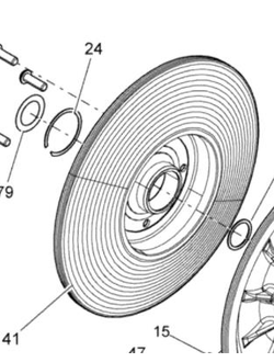 Фланец вариатора подвижный оригинал BRP 417127231/417127366 для BRP LYNX/Ski-Doo
