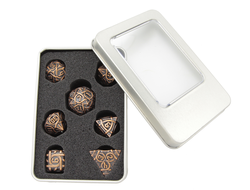 Набор фигурных металлических игральных костей "Stuff-Pro" (бронзовый)