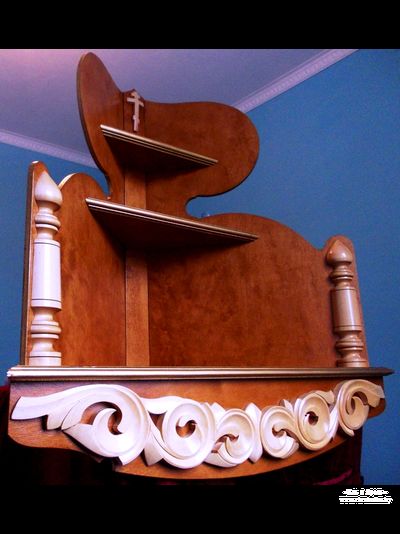 Декор для резной иконной полки