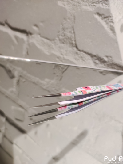 Lash&Go Пинцет для наращивания ресниц прямой с изгибом