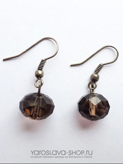 Е-312 Серьги из хрусталя.