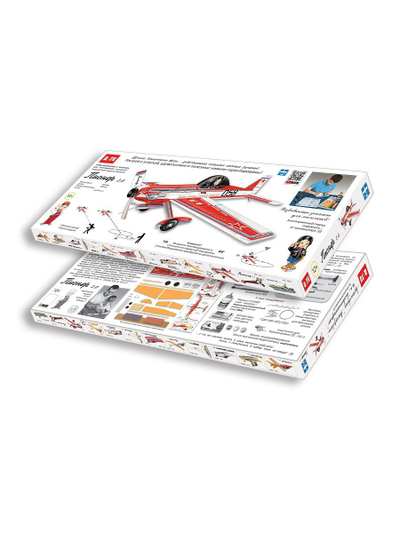 Кордовая инерционная модель самолета Пионер 2.0 упаковка