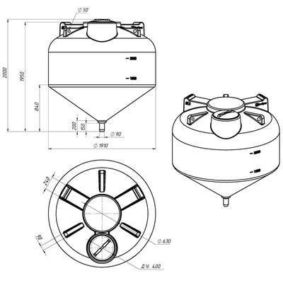 ЦКТ 3000 размеры