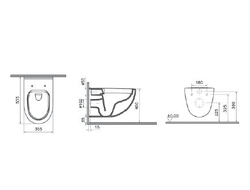 Комплект: Подвесной безободковый унитаз VitrA S40, L-box, с толстым сиденьем дюропласт с микролифтом, инсталяцией и панелью управления, глянцевый хром 9005B003-7211