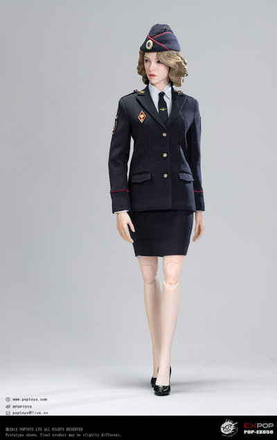 Сотрудница полиции МВД РФ - Коллекционная ФИГУРКА 1/6 Russian Police Force Internal Affairs Policewoman (EX056) - POPTOYS