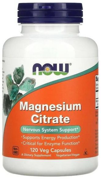 (NOW) Magnesium Citrate - (120 капс)