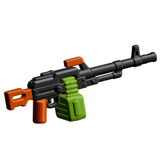 Пулемет ПКМ BrickArms из серии Reloaded от BrickArms. PKM w/ammo can - Reloaded
