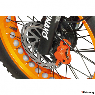 Электровелосипед Minako f10 Dual полноприводный Оранжевый