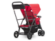 Прогулочная коляска для погодок Joovy Caboose Ultralight Graphite Красный