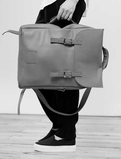 Рюкзак Kokosina Большой Черный из натуральной кожи