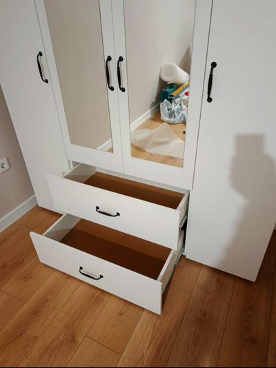 Эва ШК-020 шкаф 4х створчатый Белый (Улучшенная фурнитура)