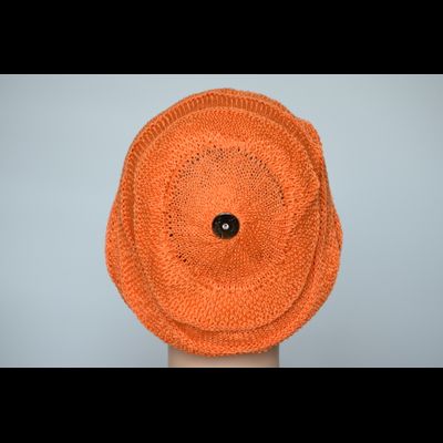 Оранжевый берет женский летний Vizio Италия 4814