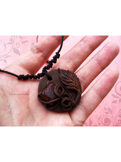 Цветок Дракона. Украшение с авантюрином