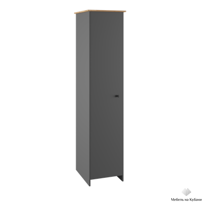 Теодора Шкаф Графит/Дуб крафт