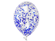 Шары с синим конфетти / шт