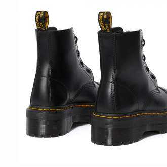 БОТИНКИ DR. MARTENS (ДОКТОР МАРТИНС) Sinclair черные на толстой подошве