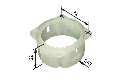 Задняя часть редуктора шуруповерта ИНТЕРСКОЛ ДА 12 14 18ЭР