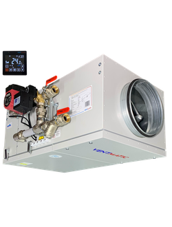 КОМПАКТНАЯ ПРИТОЧНАЯ УСТАНОВКА 1000 м3/ч ВОДЯНОЙ НАГРЕВ, 1 фаза 230В (модель VMPU-W-1000-1)