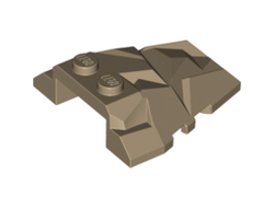 Wedge 4 x 4 Fractured Polygon Top, Dark Tan (64867 / 6096607)