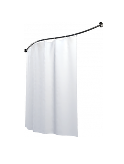 Карниз нержавеющий для штора к ванне Triton Мишель-170,прямой, по форме ванны,170 см