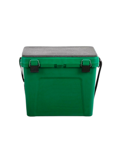 Ящик зимний зелёный малый (4 отделения для приманок) (310*360*240) ТРИ КИТА