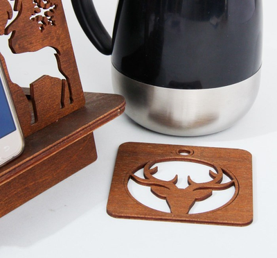 Органайзер «Олень»: подставка для телефона и часов, брелок, подставка под горячее