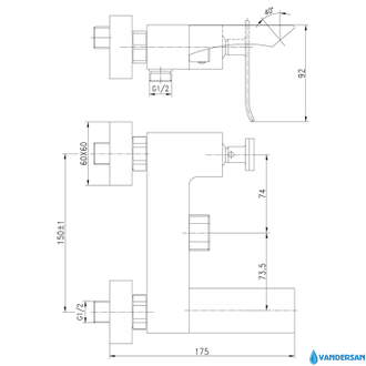 Смеситель для ванны Contest LM5814CW