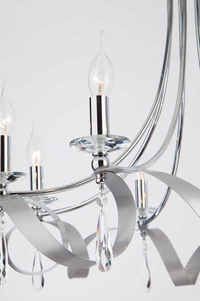 Подвесная люстра в классическом стиле Adelia 60064/8 хром Eurosvet