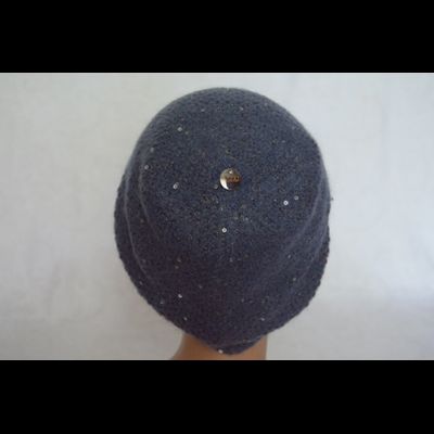 Голубая шапка вязаная Vizio Италия 6463 CL