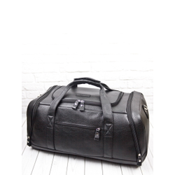 Кожаная дорожная сумка / рюкзак Napoli black 
(арт. 4034-01)