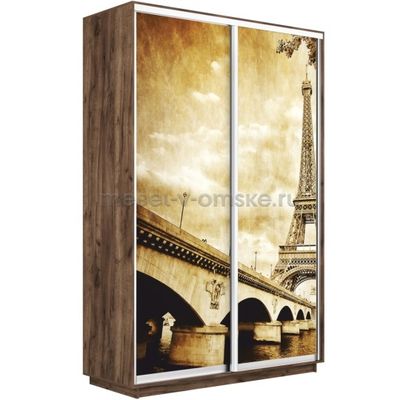 Шкаф-купе Дуо-Фото-2 (Париж) 1200*450*2200