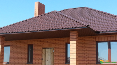 Металлочерепица Супермонтеррей RAL8017 (Шоколадно-коричневый) ПЭ 0,45мм_1