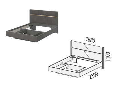 Каркас кровати Монако 902.01