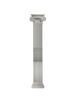 Пилястра ПЛ-07 гипсовая для декора интерьера стены