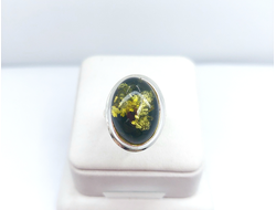 Кольцо "Зеленый овал"