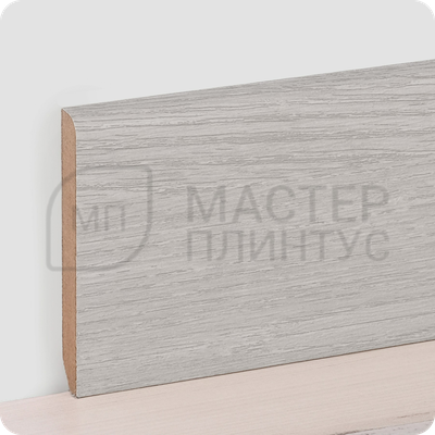 Плинтус МДФ в ламинированной пленке TeckWood 80х10мм. Дуб айс