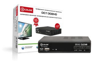 Эфирный ресивер D-COLOR DC 13O2 HD для РТРС