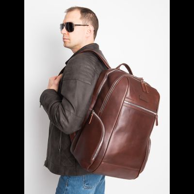 Кожаный рюкзак Vicoforte Premium brown (арт. 3099-53)