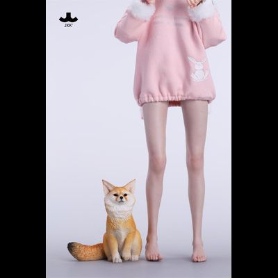 Толстенькая лисичка (рыжая) - Коллекционная ФИГУРКА 1/6 scale Fox Figurine (JXK241C) - JXK