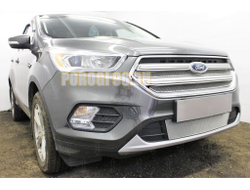 Защита радиатора Ford Kuga II 2016- chrome низ PREMIUM