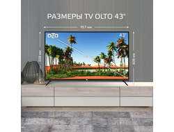 Телевизор OLTO 43ST20U  43"  4K Smart TV  Черный