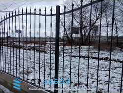 Металлический кованый для дачи забор заказать с установкой под ключ