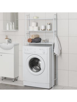 4693316 Стеллаж над стиральной машиной 65*25*152 см, цвет БЕЛЫЙ