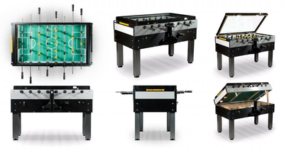 Настольный футбол (кикер) «Pro Sport» (144x76x90см, черный, жетоноприемник)