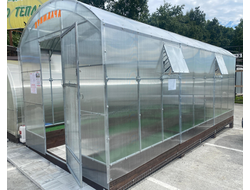 Теплица прямостенная "ВАГОН" 4х4х3м с сотовым поликарбонатом 4мм (570г/м2)